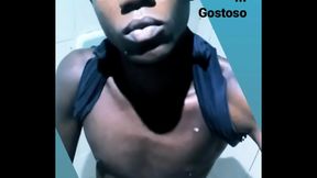 Brazilian Novinho Enjoying Intimate Light BathGay Sex Session