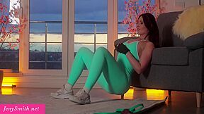 Sexy Milf Jeny Smith Works Out In Leggings And Gets Naked Later