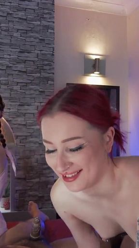Sunflower Doll & Gigi Rouge - Old Man Gangbang Party
