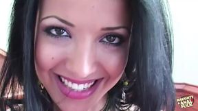 Slim Neautifull Brunette with Nice Tits Plays with Toys Before Getting Into the Real Thing
