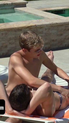 BrotherCrush - Handsome Fit Stepbrothers Taylor Reign And Jack Bailey Breeding By The Pool   Clip 1