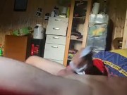 Sockjob panty sniffing