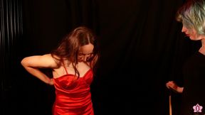 Porcelain Victoria's Lesbian BDSM 80s Porno Part 1: Slave Mila's Audition and Inspection