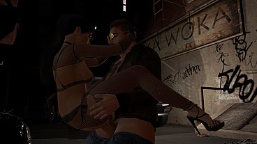 Professional Girl Rides Dick on the Street