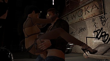 Professional Girl Rides Dick on the Street