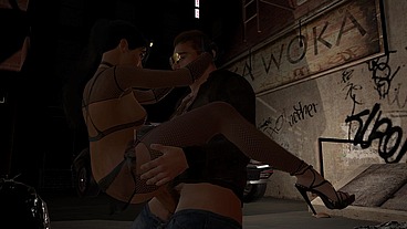 Professional Girl Rides Dick on the Street