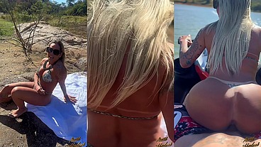 Aquele rolê aleatório de jetski com a maravilhosa Maite Hedonê com direito a foda na mata, cachoeira e em cima do jetski