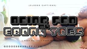 Being Fed My Ebony Toes [closed captions] - MOV