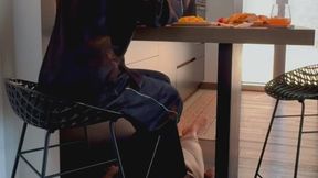 Breakfast at my feet