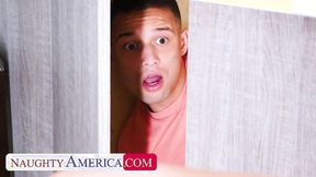 ”Hot stepmom Madison Lust sexually pleases herself on a big dick”