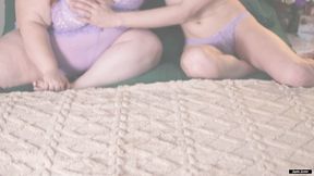 BBW Allie Sparks Fucked by Trans Sophie Ladder