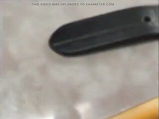 Pounding her pleasant holes in the car and outside