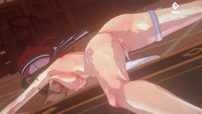 艳照,媚药,和欲衡星 - Keqing Charlotte (Genshin Impact XXX Movie)