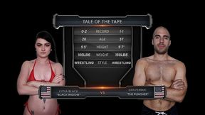 lydia black vs dan ferrari mixed wrestling