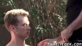 My horny stepbro Zane WIlliams takes me to the woods and fucked me
