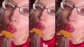 Asmr Chips Potato Eating Listen in Headphones