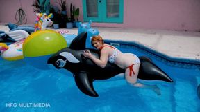 Ami Mercury: 9 Pops of Pleasure - Stroke and Edge as Ami Pops Ride On Inflatables - mp4 4k
