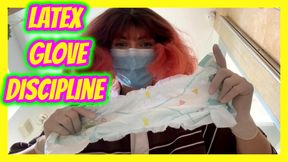 White Latex Gloves Diaper Discipline