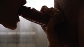 Blowjob and Gentle Frictions Closeup - Cum on Pussy