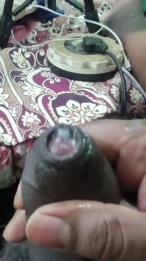 Licking cum in slow motion
