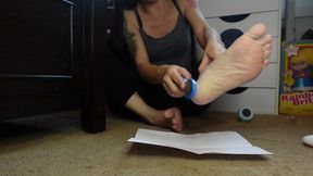 Open wide for the flavorful flakes of My feet