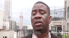 Ebony Stepdaughter Shows Her Gratitude With Her Mouth