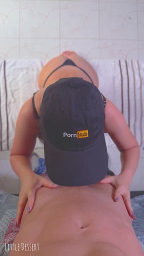 Gorgeous Tanned Latina: Sloppy BBC Blowjob Skills   Clip 2
