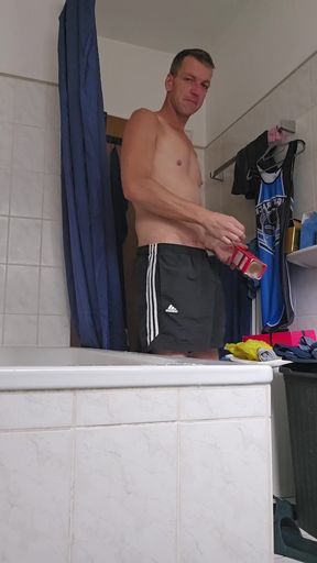 Showering after