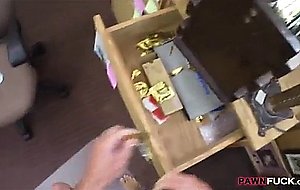 Married huge boobs hot ends up fucked in the pawnshop