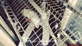Weak maid got stuck and desperately called for help