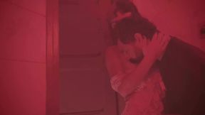 After the Show, the Stripper Fucked the Client in the Bathroom of the Club