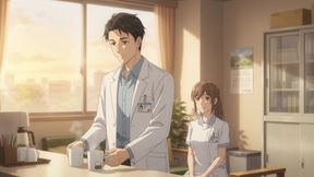 Doctor close the clinic earlier and seduce his nurse for blowjob