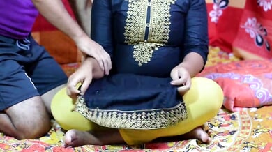 Two Indian men heat up a vibrant bedroom with passionate anal sex