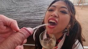 [wet] extreme! newbie asian kit kate 0% pussy 1 on 1 intense anal, gape, atm, piss in mouth & ass then drinking, toilet face flush, spit on face and face slapping, rimming