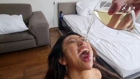 [wet] extreme! newbie asian kit kate 0% pussy 1 on 1 intense anal, gape, atm, piss in mouth & ass then drinking, toilet face flush, spit on face and face slapping, rimming