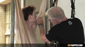 ”Boynapped - Servicing Hard Master Part 2: Skinny Sub Takes Pinching & Booty Stre”