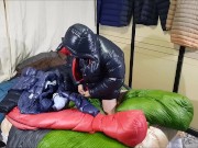 Cum my Puffy down coat Shiny Adidas