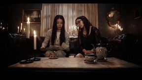 Nerdy Vampire Leana Lovings Bites Rikako Katayama - Asian Babe Transforms into Pussy Craving Lesbian