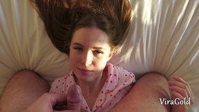 beautiful nika plays with her stepdad s soft dick