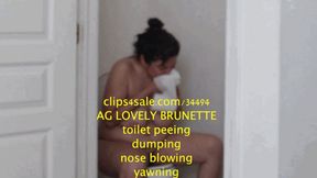 NAKED BBW FAT SLOB PRE WKND STRONG PEEING BIG LOG OPPPING NOSE BLOWING FARTY PLOPS TALKIN PLANS BAKING CHOCOLATE CHIP COOKIES plus YAWNING NOSE PICKING