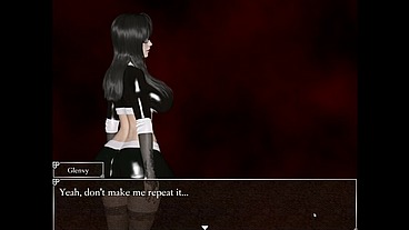 Resonance [ FUTANARI HENTAI Game PornPlay ] Ep.7 caught by suprise by the blue skin naughty succubus in the cave