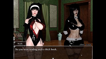 Resonance [ FUTANARI HENTAI Game PornPlay ] Ep.7 caught by suprise by the blue skin naughty succubus in the cave