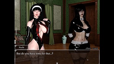 Resonance [ FUTANARI HENTAI Game PornPlay ] Ep.7 caught by suprise by the blue skin naughty succubus in the cave
