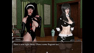 Resonance [ FUTANARI HENTAI Game PornPlay ] Ep.7 caught by suprise by the blue skin naughty succubus in the cave