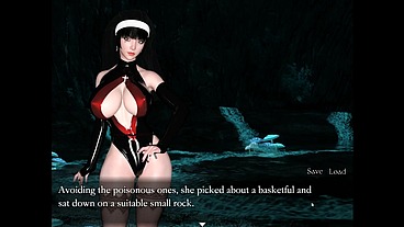 Resonance [ FUTANARI HENTAI Game PornPlay ] Ep.7 caught by suprise by the blue skin naughty succubus in the cave