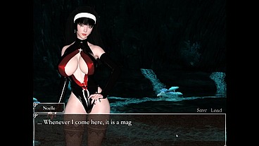 Resonance [ FUTANARI HENTAI Game PornPlay ] Ep.7 caught by suprise by the blue skin naughty succubus in the cave