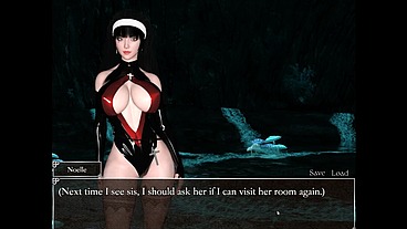Resonance [ FUTANARI HENTAI Game PornPlay ] Ep.7 caught by suprise by the blue skin naughty succubus in the cave