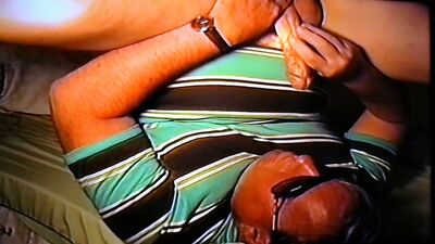 Raw vintage video of a guy stroking his hard cock