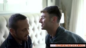 SayUncleNetwork.com - Handsome stepson sucks daddy off before taking his raw cock in