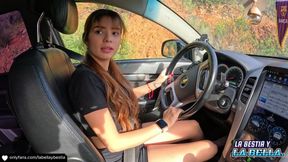 18-year-old Womandriving Her Car While Her Vagina Vibrates We End up Fucking Anal in Public Hot!!!
